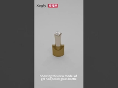 10ml chai sơn móng tay Custom Empty Gel Sơn móng tay chai thủy tinh với nắp bàn chải