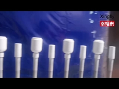 Công việc hàng ngày trong nhà máy: sơn phun chai thủy tinh