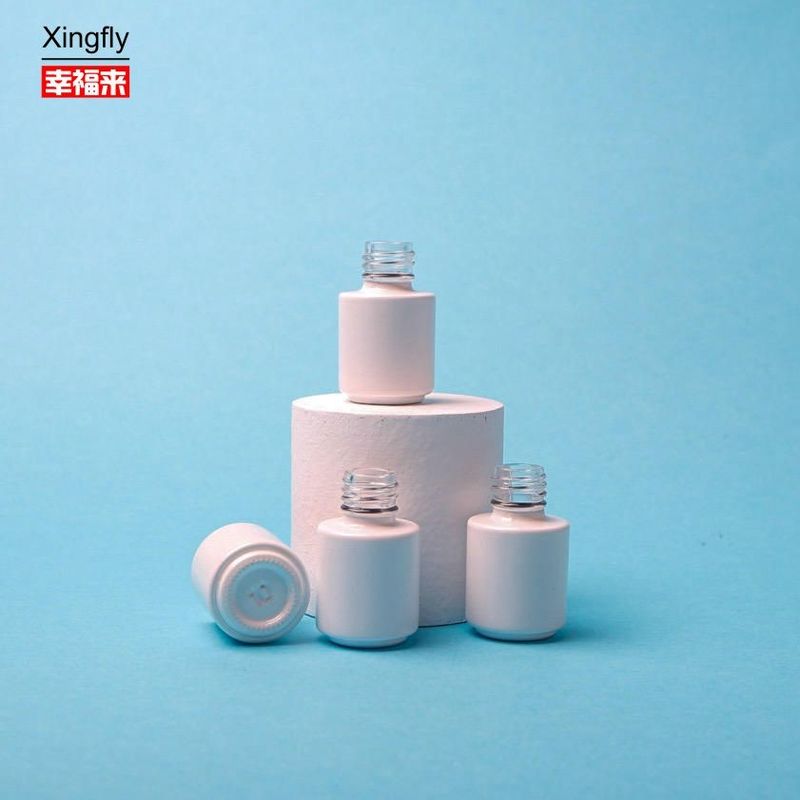 5ml chai sơn móng tay tùy chỉnh rỗng kính tròn Gel màu Gel sơn
