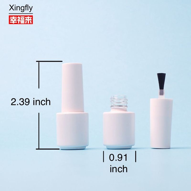 5ml chai sơn móng tay tùy chỉnh rỗng kính tròn Gel màu Gel sơn