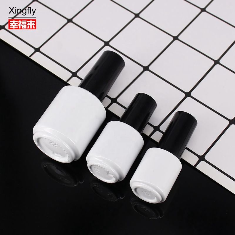 5ml chai sơn móng tay tùy chỉnh rỗng kính tròn Gel màu Gel sơn
