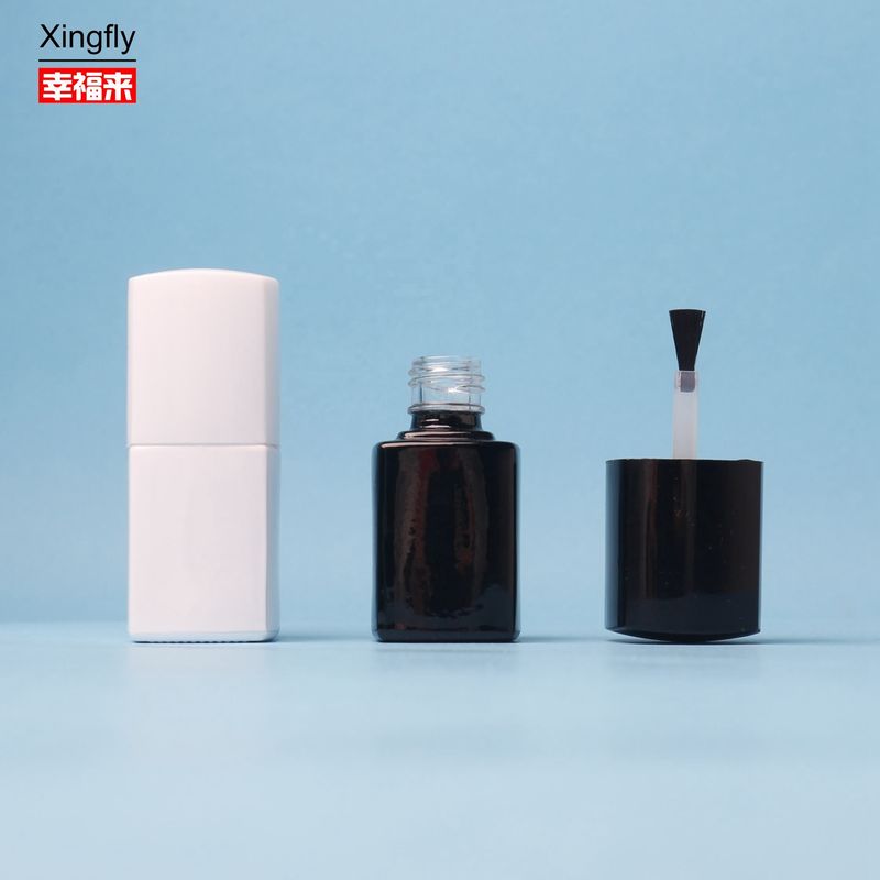 5ml chai sơn móng chân không kính rõ ràng chai sơn móng tay với bàn chải và nắp