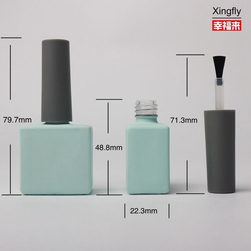 Đơn giản trống móng sơn chai kính 14ml Màu tùy chỉnh nhãn riêng UV Gel sơn chai
