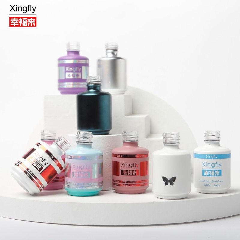 15ml chai sơn móng Gel tròn chai sơn móng Gel rỗng