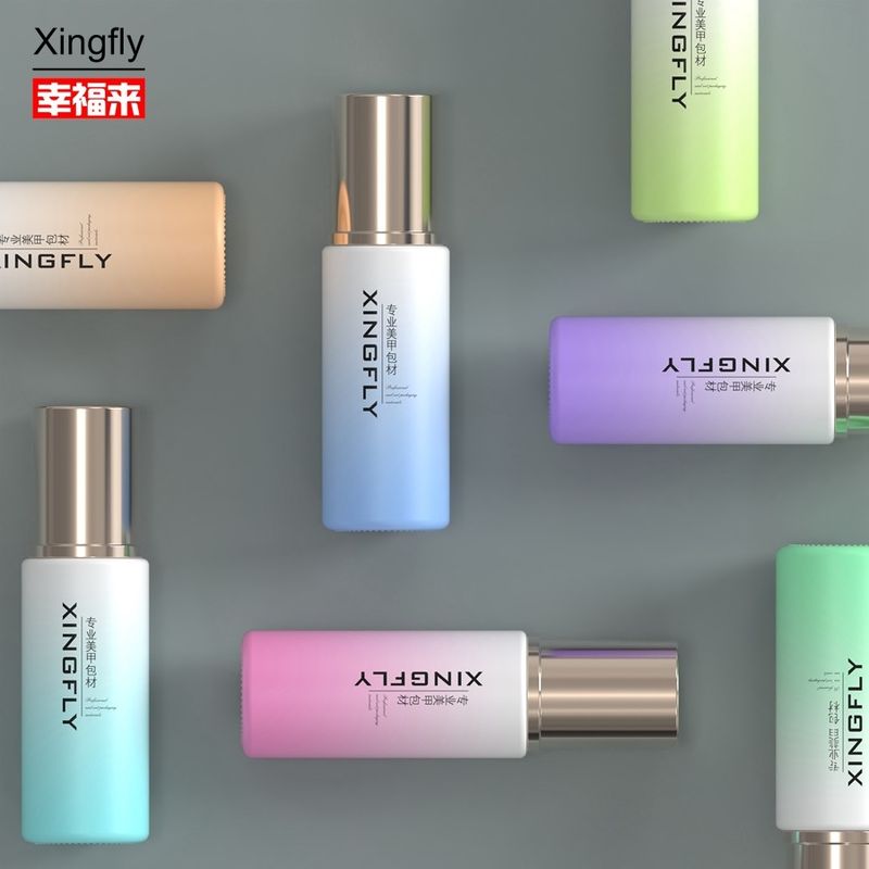 5ml chai kem móng tay UV Gel rỗng kem móng tay kem móng tay với nắp và bàn chải