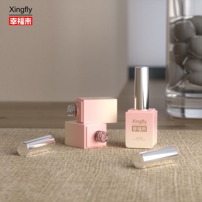 Gel Polish Quảng trường chai 13ml UV Gel trống Quảng trường chai sơn móng với nắp bàn chải