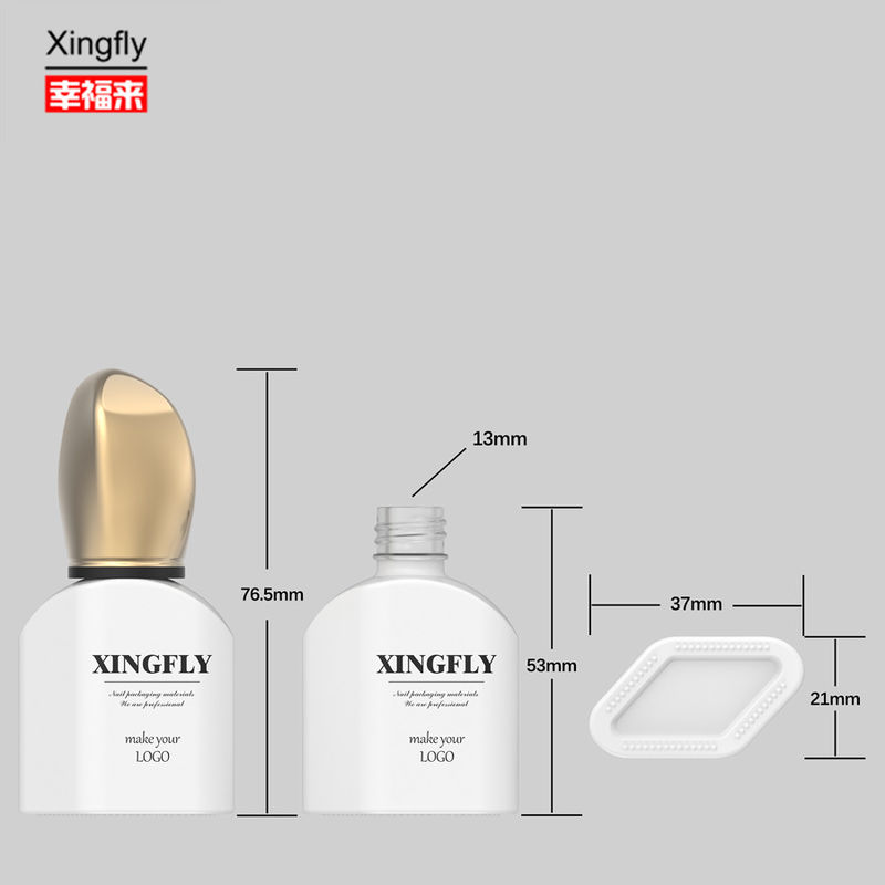 12ml sơn móng chai gel rỗng chai thủy tinh với nắp và bàn chải cho UV Gel sơn