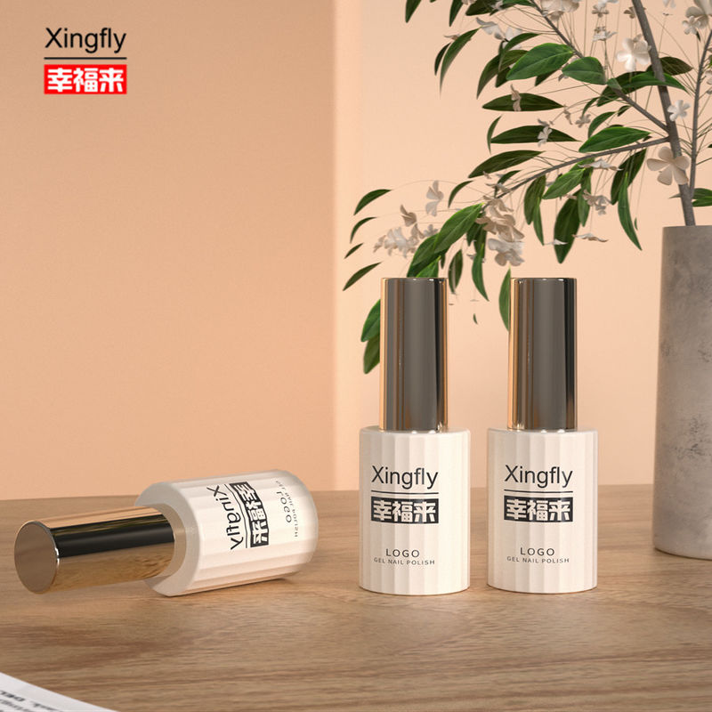 12ml chai sơn móng UV kính rỗng Gel chai sơn móng với bàn chải mũ