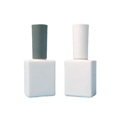 Sản phẩm tùy chỉnh 12ml sơn móng chai thân thủy tinh tiện dụng sơn móng chai màu trắng