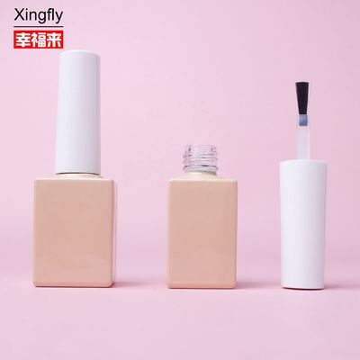 10ml chai sơn móng đóng gói màu trắng màu đen chai kính móng