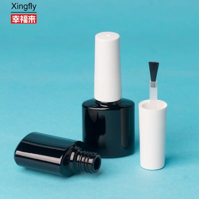 8ml chai sơn móng trống với bàn chải chai mỹ phẩm thủy tinh