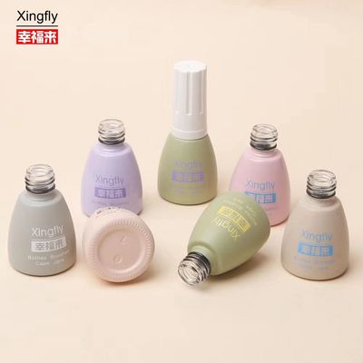 Giá tốt Nhìn rõ 12ml Luxury Empty Gel Glass Nail Polish chai Custom Logo Square Nail Polish chai trực tuyến