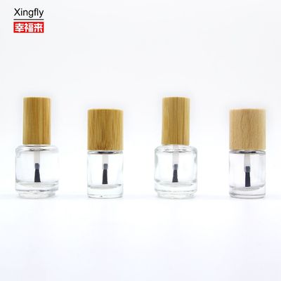 11ml chai sơn móng tròn với nắp gỗ Gel UV trống chai của keo sơn móng