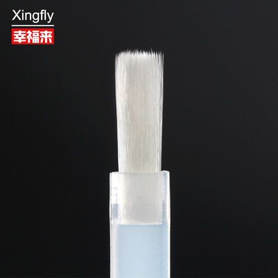 Chải sơn móng tóc trắng tóc phẳng Acrylic nail Art Brushes nail polish Replacement Brush