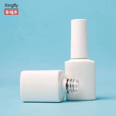 8ml sơn móng chai kính hình vuông với bàn chải Gel trống UV sơn móng chai