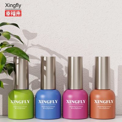 UV Gel 14ml sơn móng chai Gel sơn móng chai kính rỗng Custom in sơn móng chai