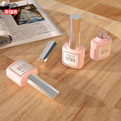7ml chai kem móng UV Gel Polish Container Square Empty Nail Polish Glass Bottle
