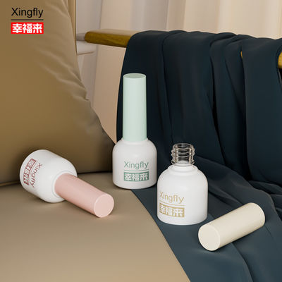 10ml chai sơn móng tròn Gel sơn UV tùy chỉnh LOGO chai thủy tinh