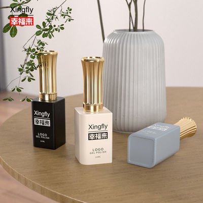 13ml Gel Polish Square chai UV Cosmetic Packaging Nail Polish chai thủy tinh