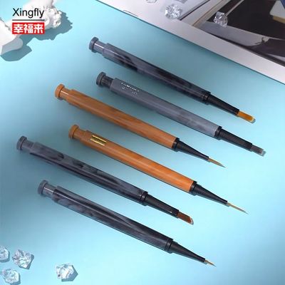 Sơn móng bàn chải đầu Gel nail sơn móng sơn móng nghệ thuật bút chải bút với bàn chải thay thế