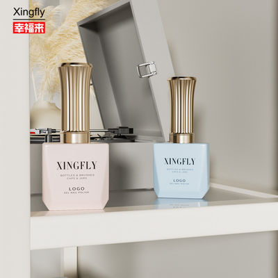 12ml Gel móng tay Polish Square chai trống UV Gel Polish chai thủy tinh với nắp và bàn chải
