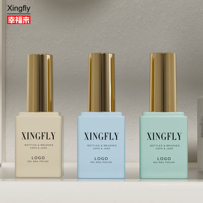 17ml chai Gel móng tùy chỉnh mỹ phẩm có dung lượng lớn dầu sơn móng chai kính trống