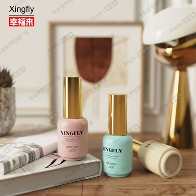 17ml gel sơn móng hình tròn nghệ thuật móng tùy chỉnh LOGO sơn móng gel đóng gói chai