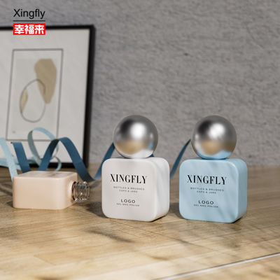 11ml Quảng trường Gel móng chứa Custom Gel móng sơn chai kính trống cho sơn móng