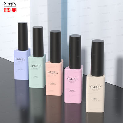 12ml Custom Triangle Wholesale Hollow UV Nail Gel chai sơn móng với nắp bàn chải